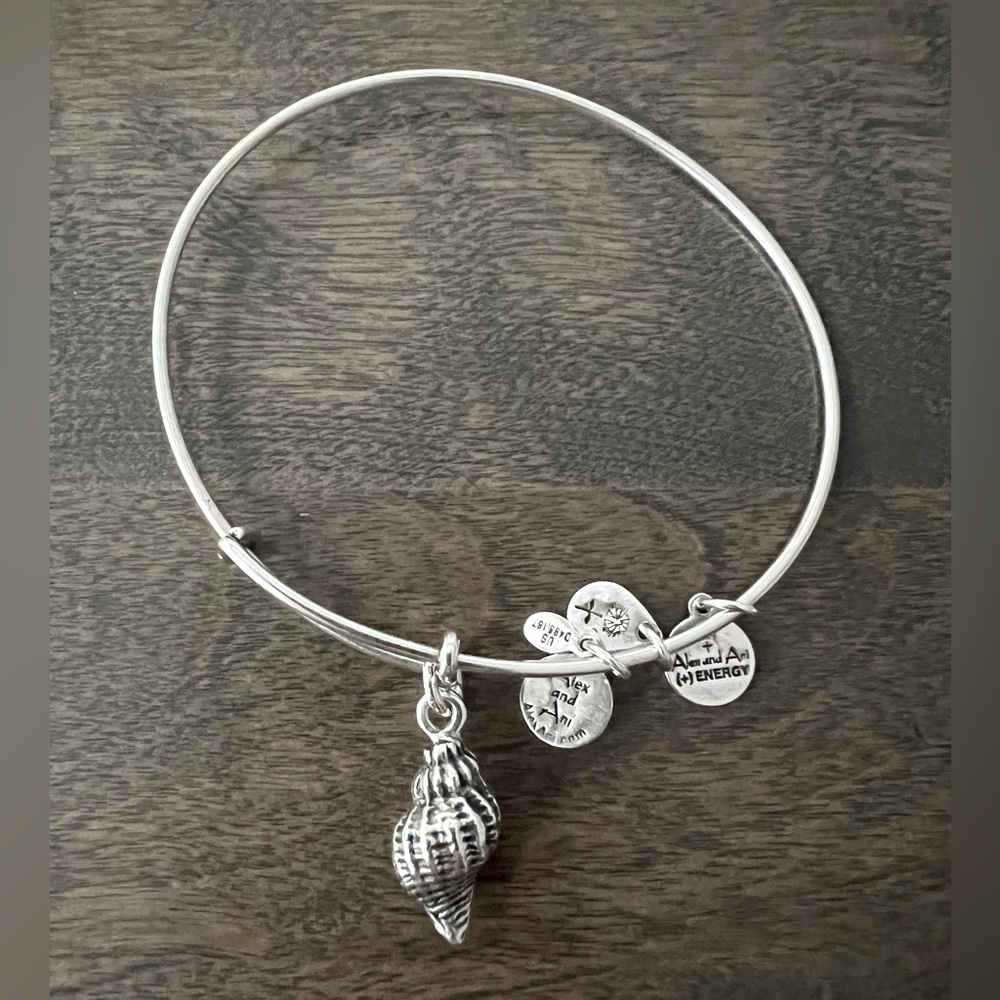 Alex and Ani Seashell Charm Bangle